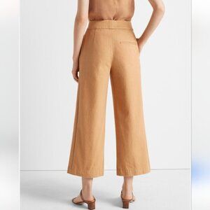 Club Monaco Wide Leg Flare Cotton Denim Trouser Pants Salmon Sz 00 NWOT